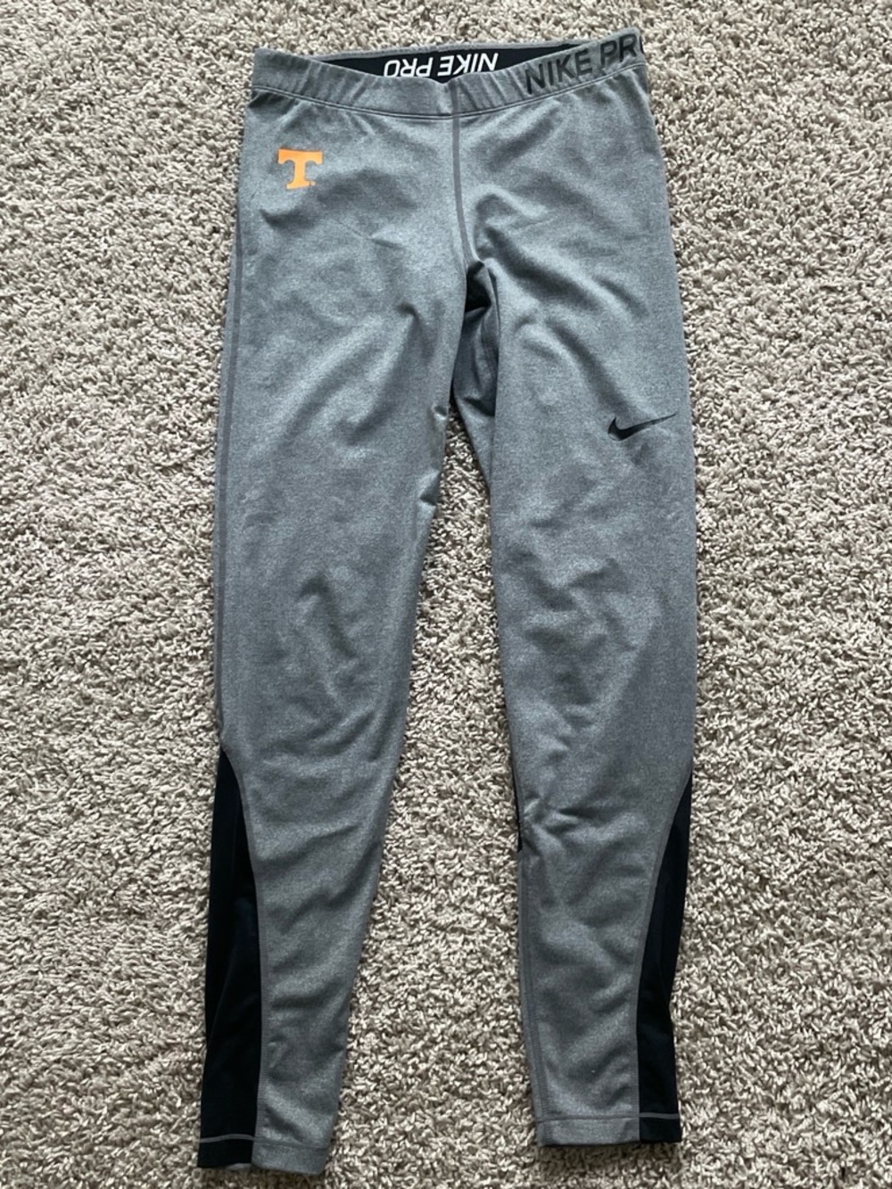 Nike Gray and Black Pro Performance Leggings